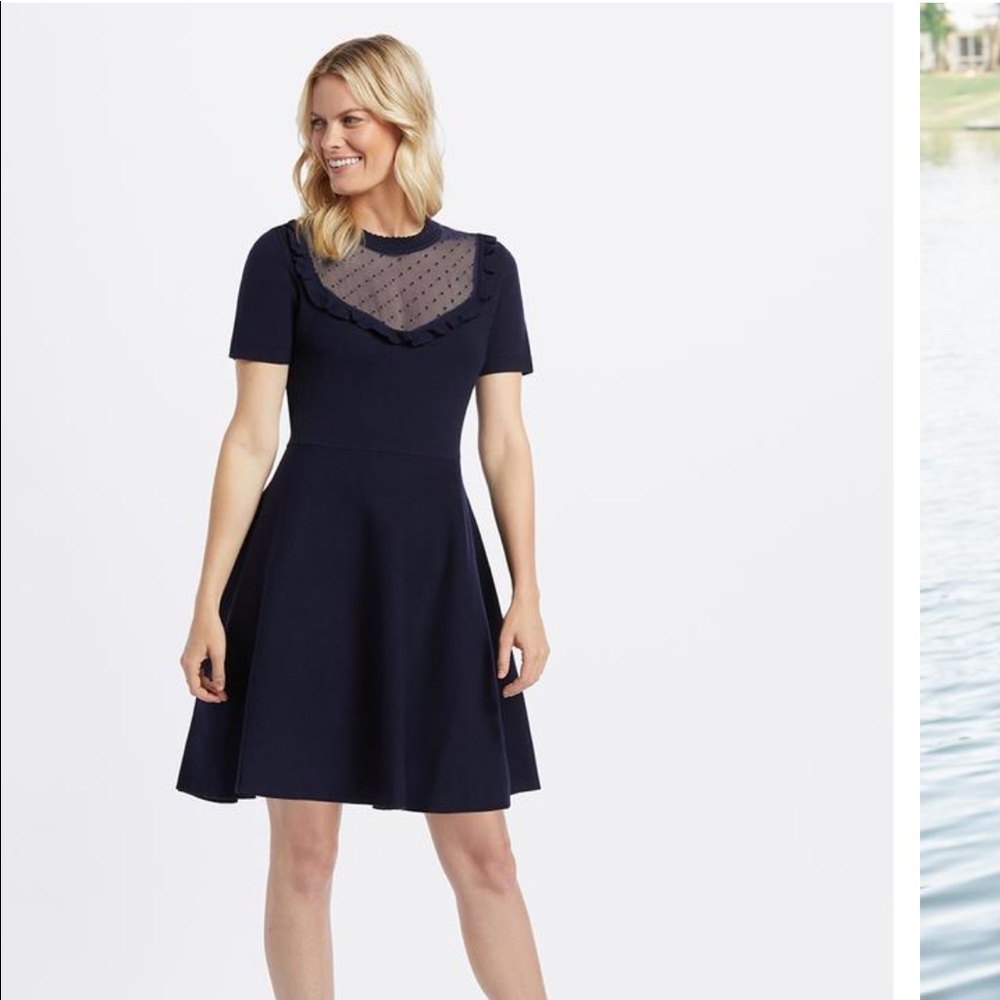 Draper James Navy Dress
